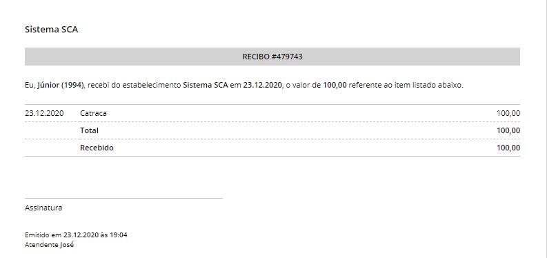 Como Emitir Recibo De Despesa Despesas Financeiro Ajuda Do Sistema Sca 7190